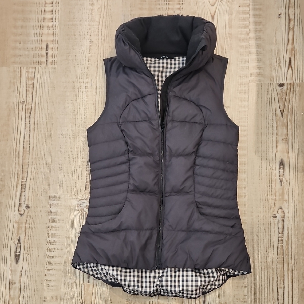 Women's Lululemon Sweet Life Gingham Light Weight Puffer Vest